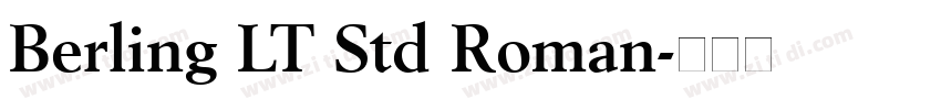 Berling LT Std Roman字体转换